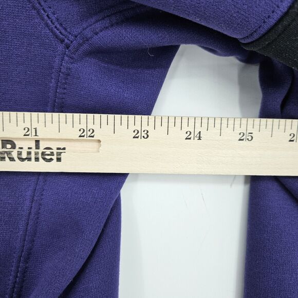 TCU Horned Frogs Hoodie Mens Large Nike Sweatshirt Purple Pullover Dri Fit - Picture 7 of 9